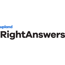 SupportWorld Live Sponsor Logo for Upland - RightAnswers